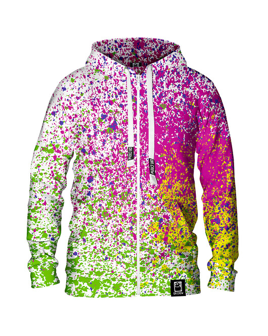 bluza z kapturem damska Damska Bluza Expres Zamek DR.CROW Splatter