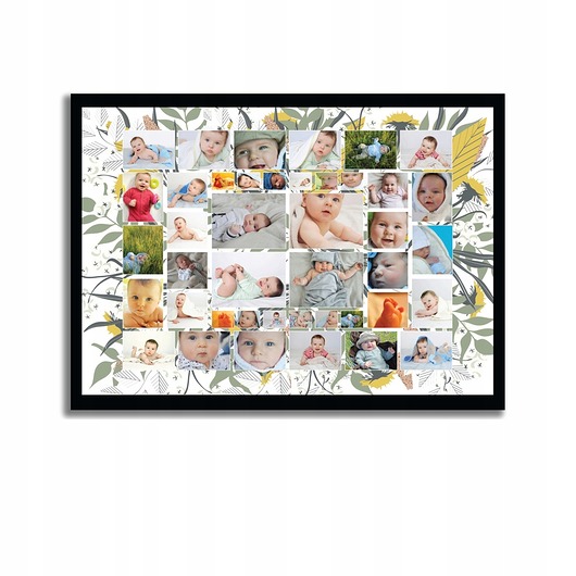 plakaty Plakat personalizowany kolaż z 42 twoimi zdjęciami, wzory