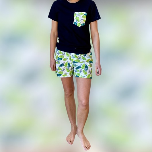 piżamy damskie Piżama Unisex bawełniana w leniwce