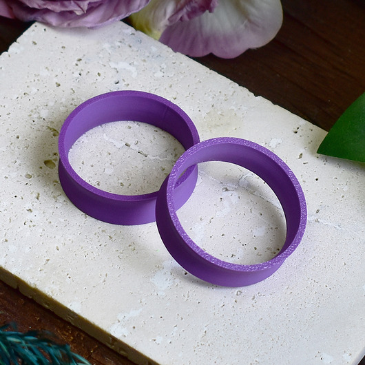 biżuteria różna Tunele do uszu 10-100mm / fioletowe / plugi, tunele siodłowe