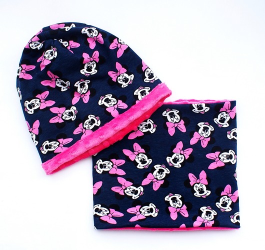 Komplet - czapka i komin - rozmiar 46-56 Owl on cotton