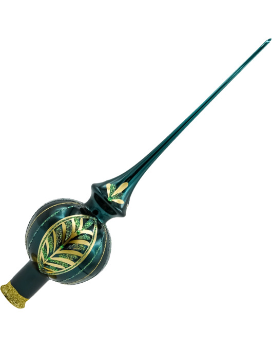 ozdoby choinkowe Czubek na choinkę: Brokatowy Liść