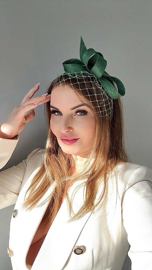 fascynatory Fascynator  PETRA ZIELONY BUTELKOWY / inne kolory