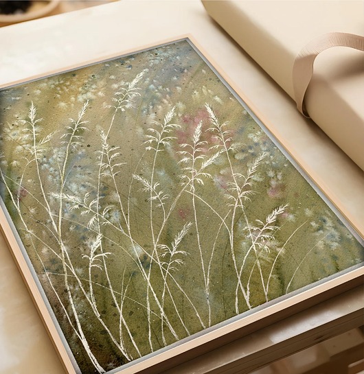 grafiki i ilustracje Łąka.  Plakat