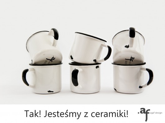 Małe Kubki Ceramiczne 6 szt - Białe Agaf Design