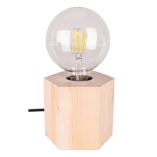 lampy stołowe Lampa Stołowa Trongo drewniana