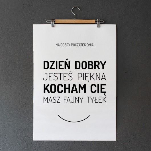 PLAKAT B2 | Na dobry początek dnia TYPTYP