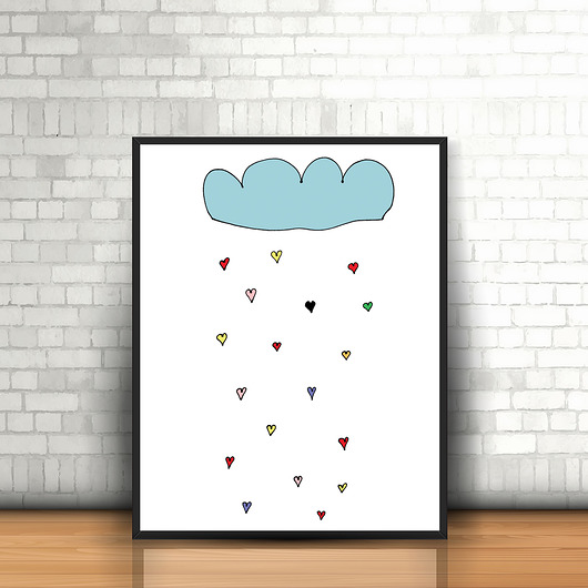 plakat A3 chmurka MUKI design
