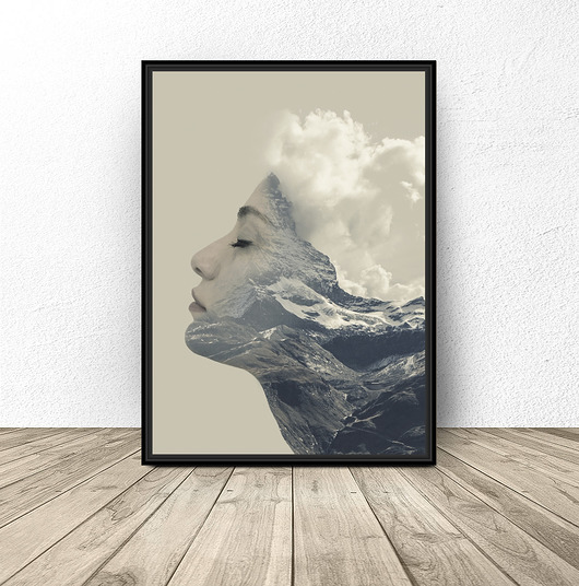 Plakat "Górska kobieta" scandiposter