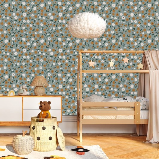 naklejki ścienne do pokoju dziecka Tapeta faded summer patterns-16 53cmx10m PZ