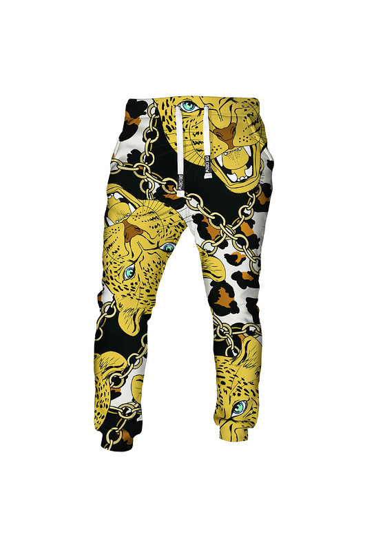spodnie męskie DR.CROW Spodnie Fullprint Leopard Spots