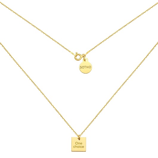 srebrne naszyjniki Złoty naszyjnik One choice