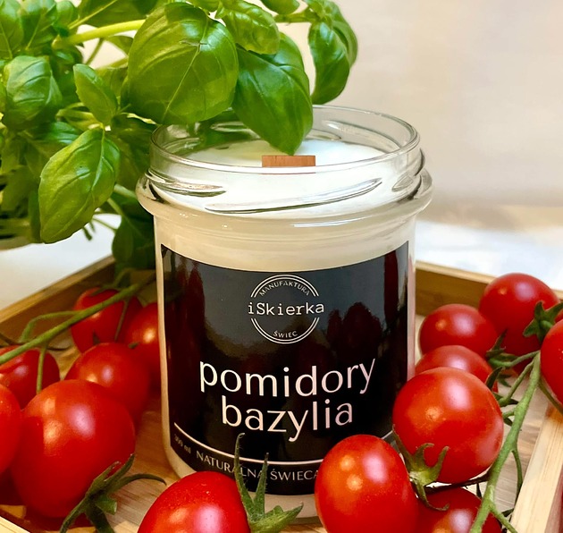 świece zapachowe POMIDORY & BAZYLIA świeca  sojowa  300 ml