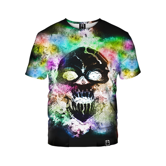 t-shirt damskie Damski T-shirt DR.CROW Neon Skull