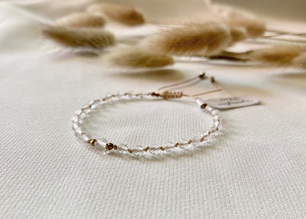 bransoletki z kamieni naturalnych Bransoletka z Kryształem Górskim