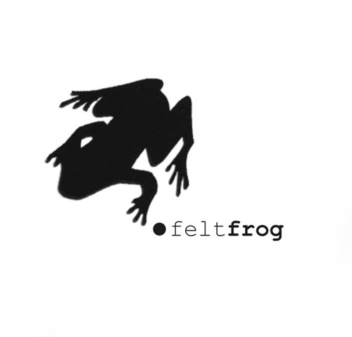 felt frog... felt label