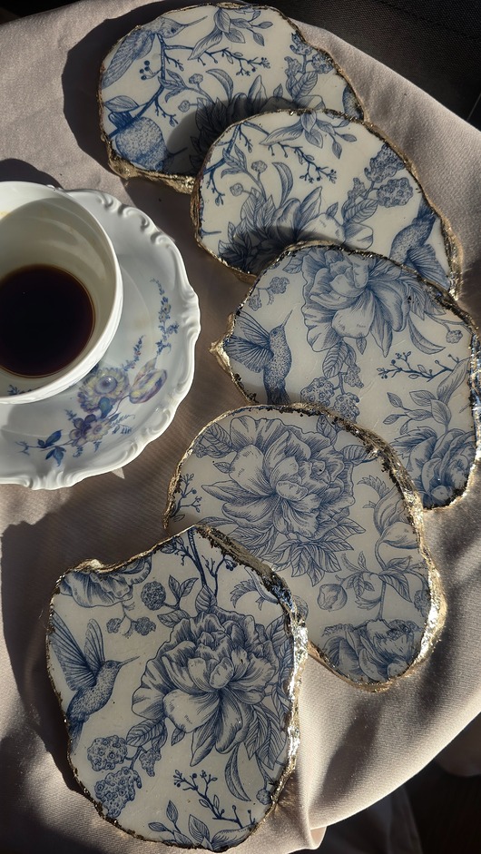 dodatki - różne Podkładka Royal Blue Flowers