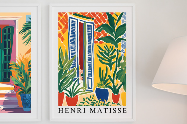 plakaty PLAKAT  St Tropez, Matisse obraz, kolorowa dekoracja ścienna