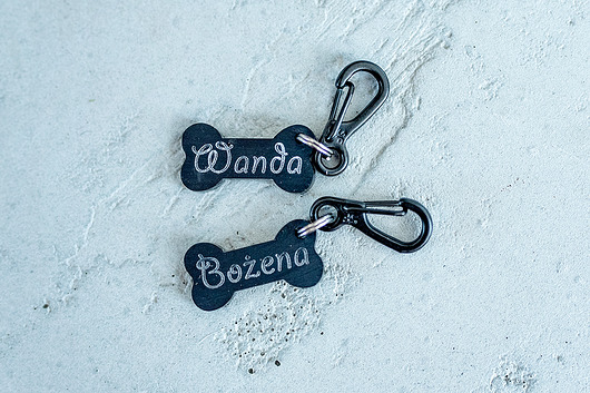 dwustronna adresówka BONE  _ by Wystrój Zwierza Wystrój Zwierza