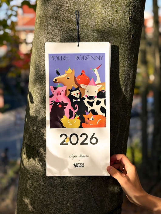 kalendarze i plannery Kalendarz wiszący 2026 ze zwierzętami