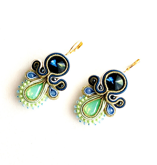 kolczyki soutache Sutaszowe kolczyki BRAGA