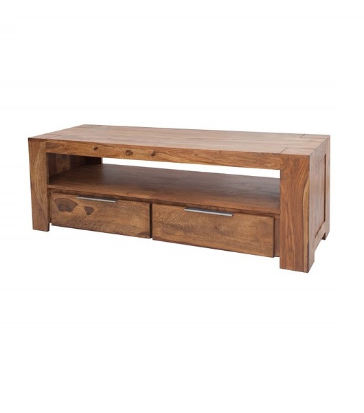 szafki Szafka pod TV RTV Authentic drewno sheesham 135cm