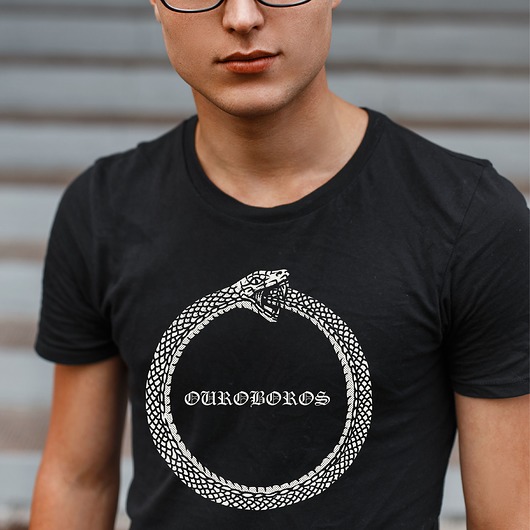 t-shirty męskie Koszulka  z nadrukiem Ouroboros
