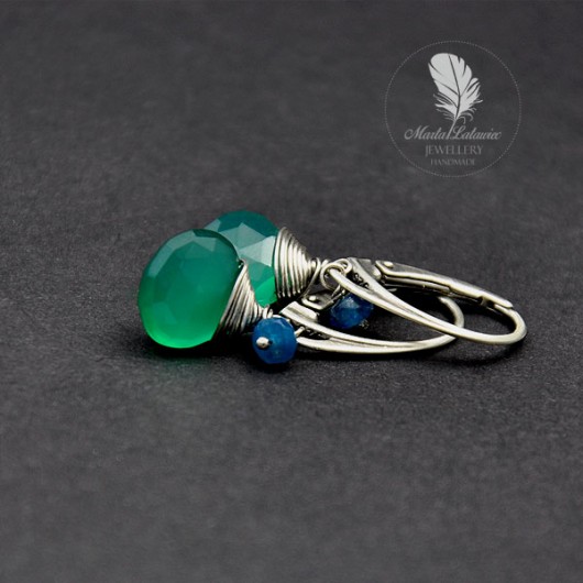 Kolczyki >Emerald green Marta Latawiec
