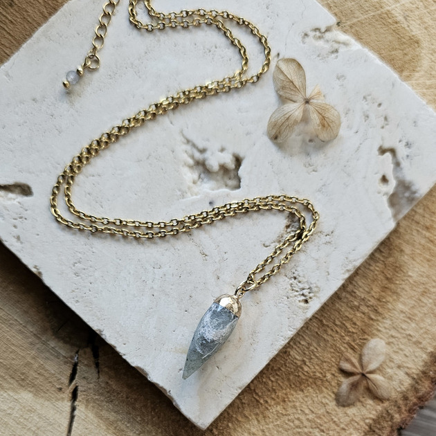 naszyjniki - inne Naszyjnik z labradorytem