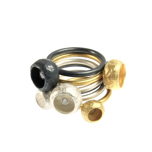 pierścionki srebrne Pierścionek made in forest - acorns