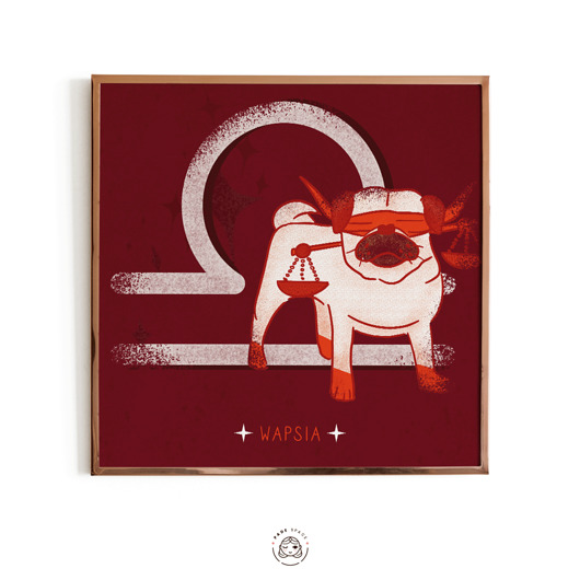 plakaty Plakat Znaki Zmopsiaku - Wapsia (waga)