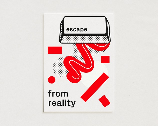 plakaty Escape from reality / Oryginalna grafika / poster print