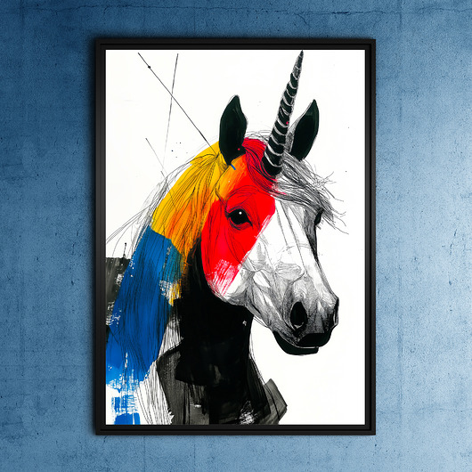 plakaty Jednorożec - grafika na plakacie