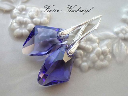 kryształ SWAROVSKI GALACTIC TANZANITE Katia i krokodyl