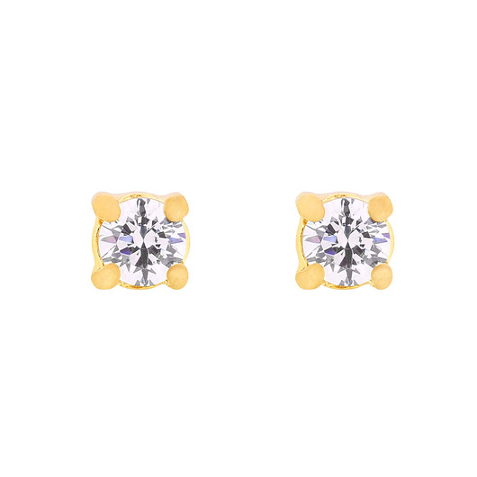 Złote kolczyki z kryształkami SWAROVSKI SOTHO