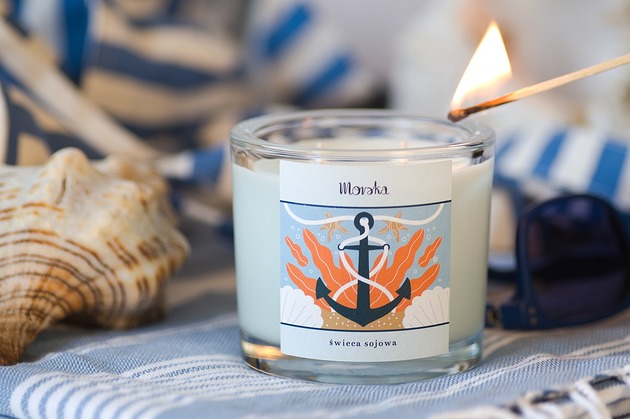 świece zapachowe Świeca sojowa Morska PREMIUM