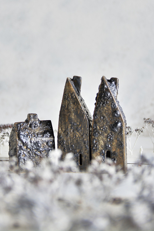 świeczniki i świece Domek ceramiczny DUŻY DYMEK