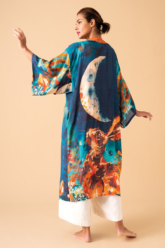 szlafroki damskie Kimono szlafrok  - Moon