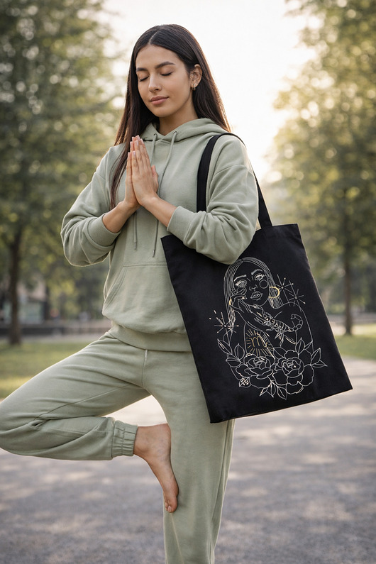 torby na zakupy Torba bawełniana ręcznie malowana ze znakiem zodiaku