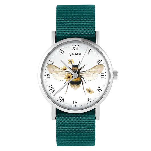 Zegarek - Bee natural - morski, nylonowy yenoo