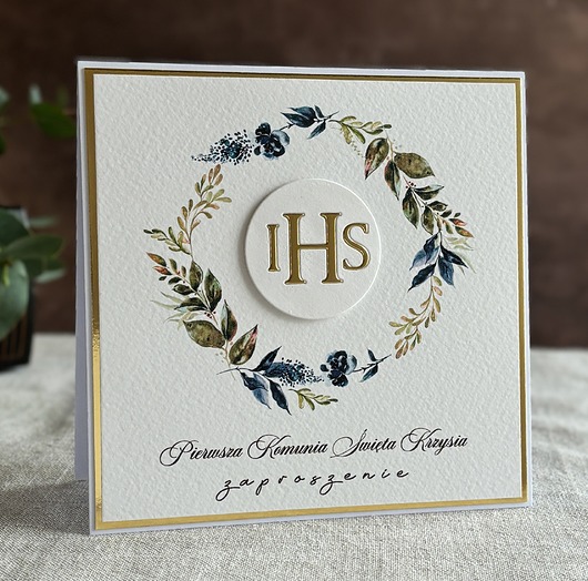 zaproszenia na komunię Zaproszenia na komunię, wzór 33A