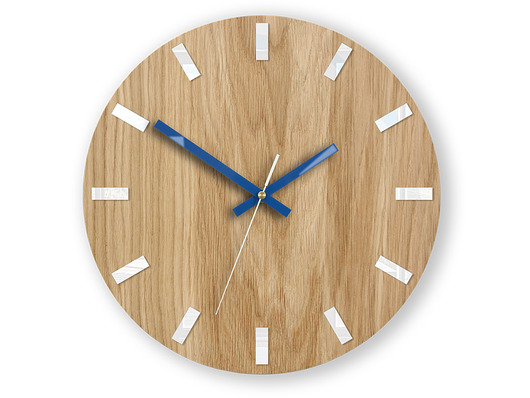Zegar  ścienny Simple White_Granat 33,5cm ModernClock