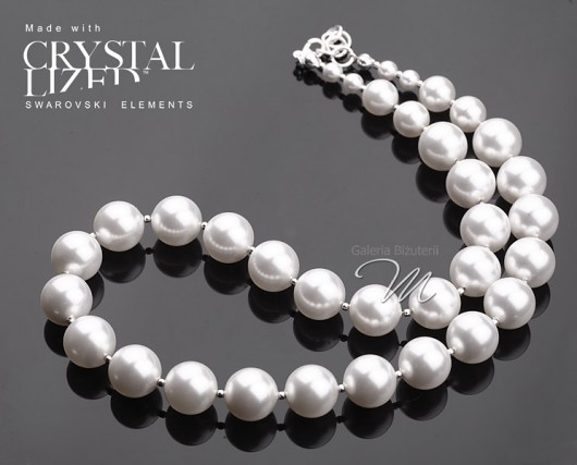 Perła Creme kryształ Swarovski - komplet mellody