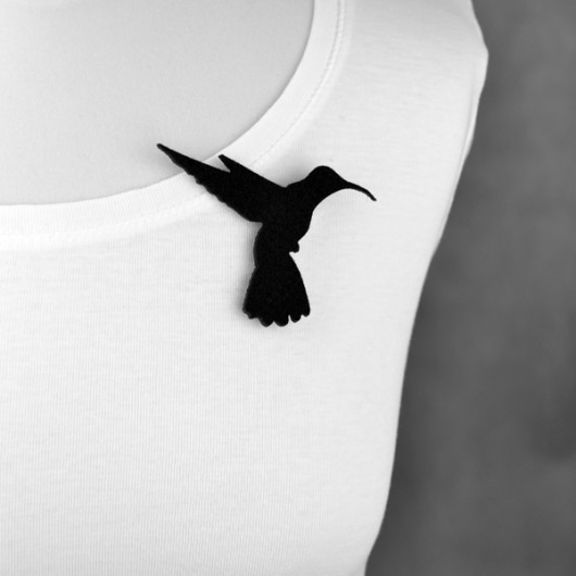 FeltHummingBird felt label