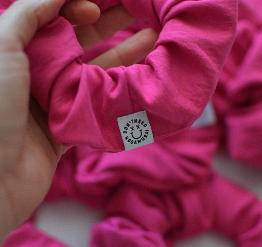 gumki do włosów Gumka  Scrunchie Fuchsia