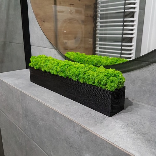 doniczki Doniczka drewniana : chrobotek 40 cm, czarna