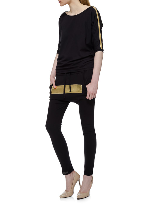 Spodnie czarne YY600049_RAL9005-1021 YULIYA BABICH