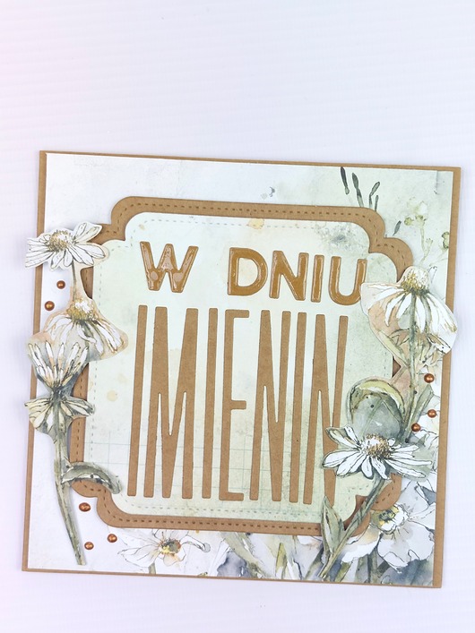 kartki scrapbooking Kartka imieninowa