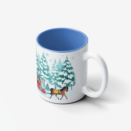 kubki Kubek Ceramiczny Zimowy Kulig