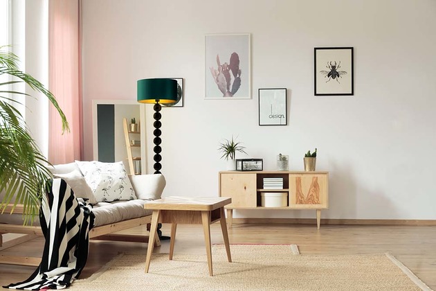 lampy podłogowe Lampa stojąca z kulami w stylu glamour GIZA GOLD